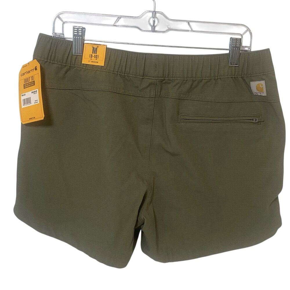 Carhartt Womens Force Ripstop Work Short 5" Green Size Medium NWT New - Picture 3 of 13